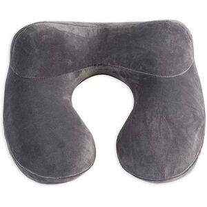 Gray Travel Neck Pillow inflatable, velvet, mail order new